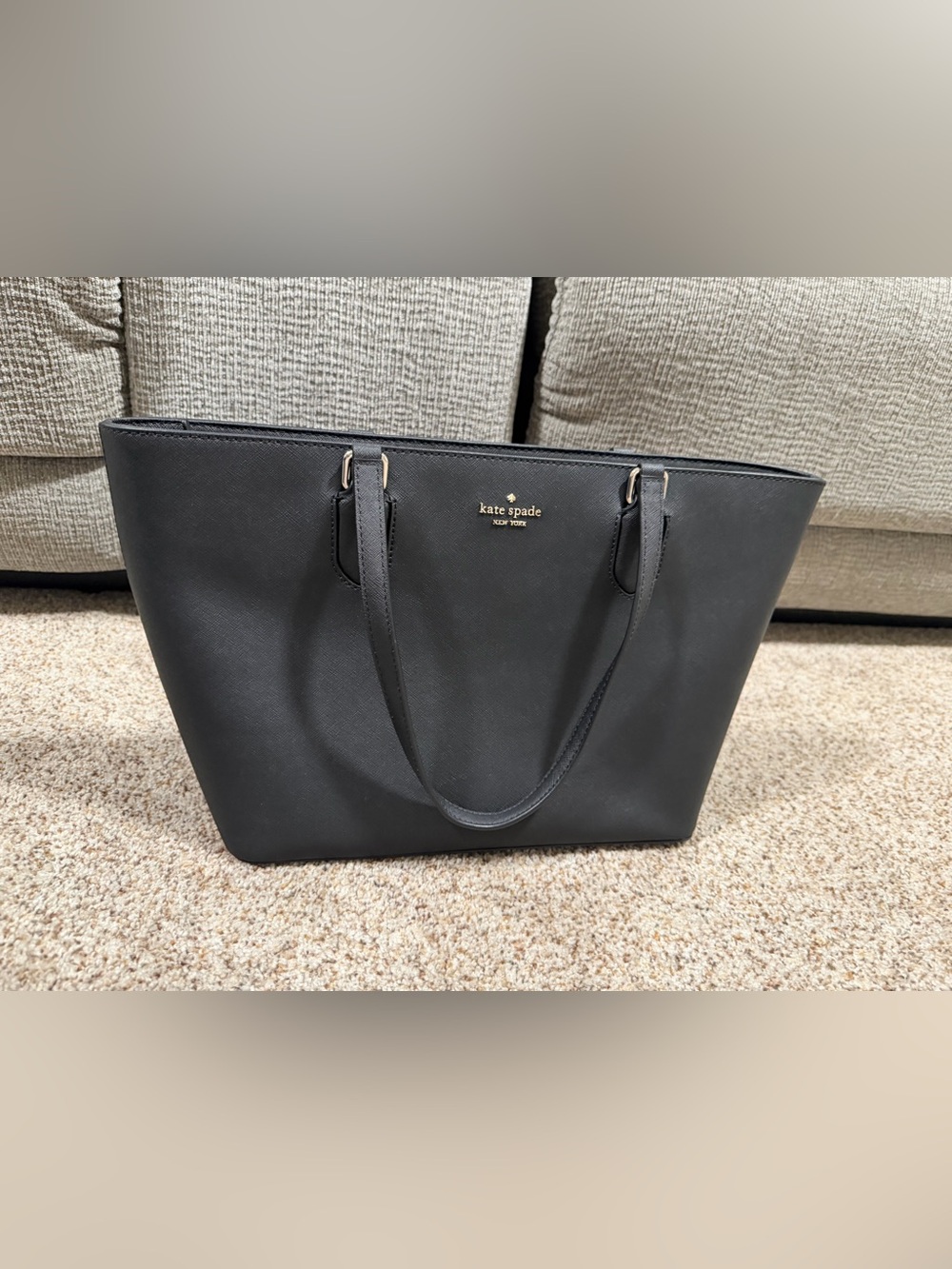 Kate Spade Tote Laurel Way Medium Dally Black Saffiano Leather - Picture 9 of 16